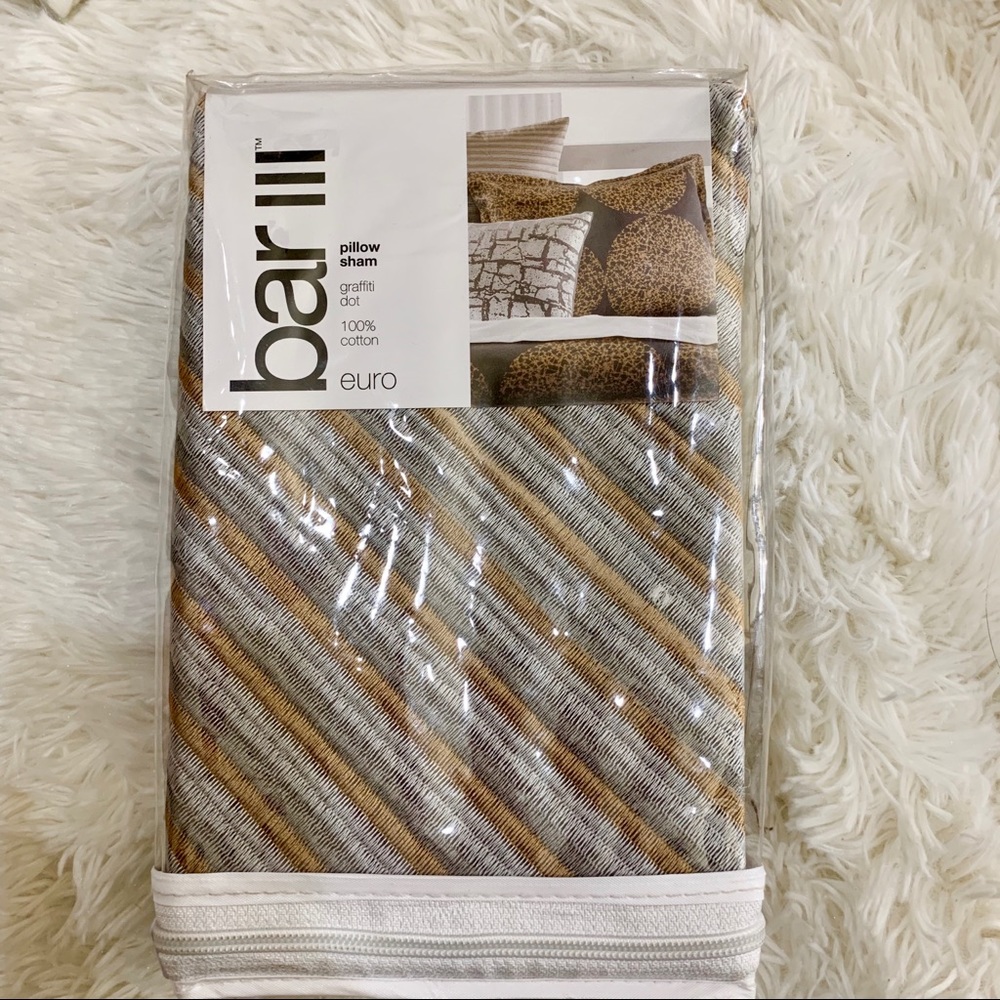 Bar lll Graffiti Dot Collection Quilted Euro sham - Picture 4 of 5